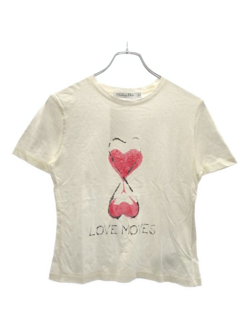 Dior Love Moves Heart Print T-Shirt White XS